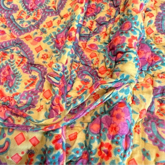 SOFT SURROUNDINGS Set of 4 KING PILLOWCASE SHAMS Cotton Paisley Floral, INDIA - Picture 5 of 7